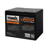 Акумуляторна батарея літій-залізо-фосфатна 12.8В 70А*год Trinix 12V70Ah LiFePO4