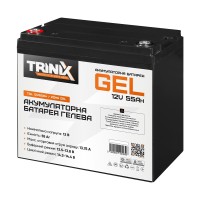 Акумуляторна батарея гелева 12В 55А*год Trinix TGL12V55Ah/20Hr GEL