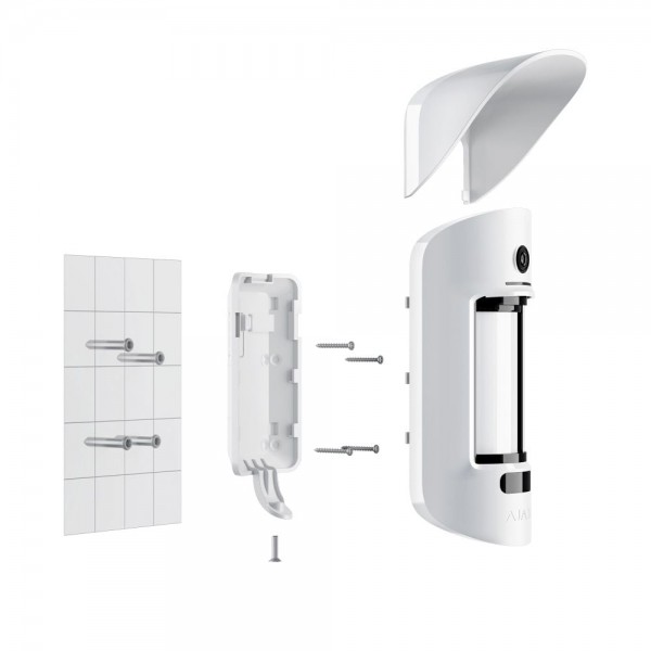 Бездротовий вуличний датчик руху з камерою Ajax MotionCam Outdoor білий