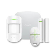 Комплект бездротової сигналізації Ajax StarterKit 2 білий з 2G, Ethernet, підтримкою фотоверифікації тривог