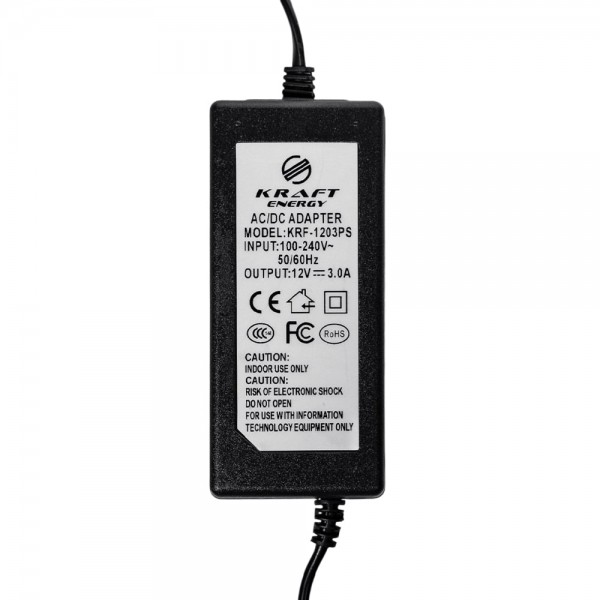 Блок живлення KRF-1203PS Kraft 12V/3A