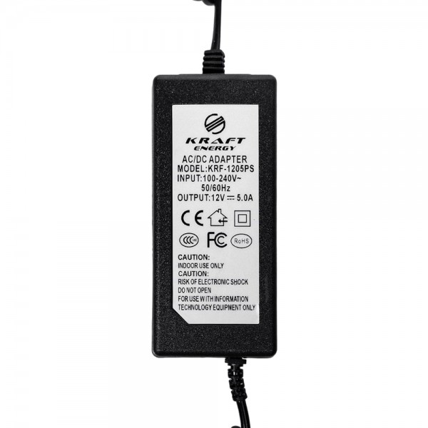 Блок живлення KRF-1205PS Kraft 12V/5A