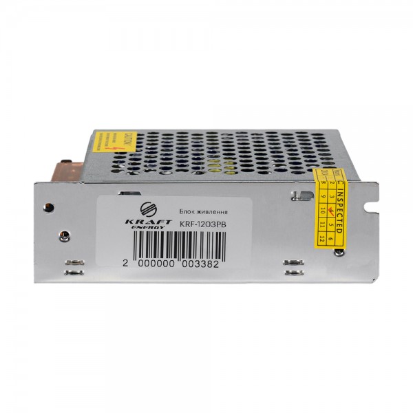 Блок живлення KRF-1203PB Kraft 12V/3A