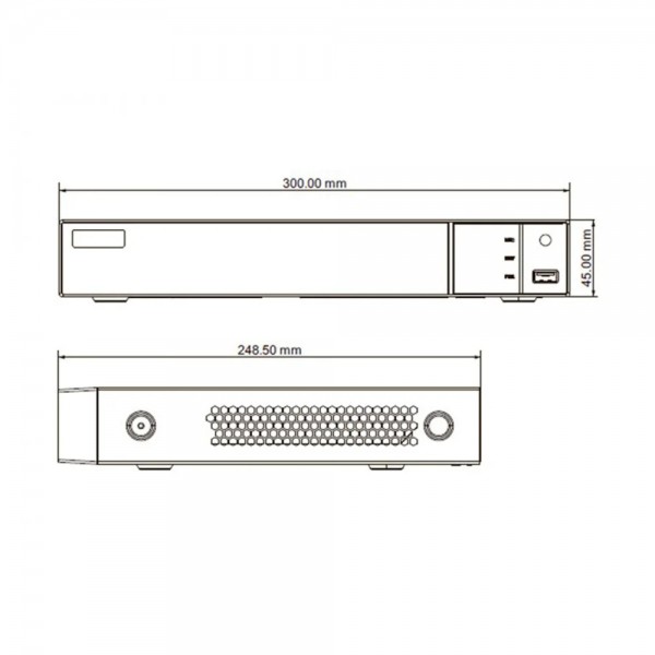 IP-відеореєстратор 8-канальний 8Mp TVT TD-308B1-8P для тепловізійних камер