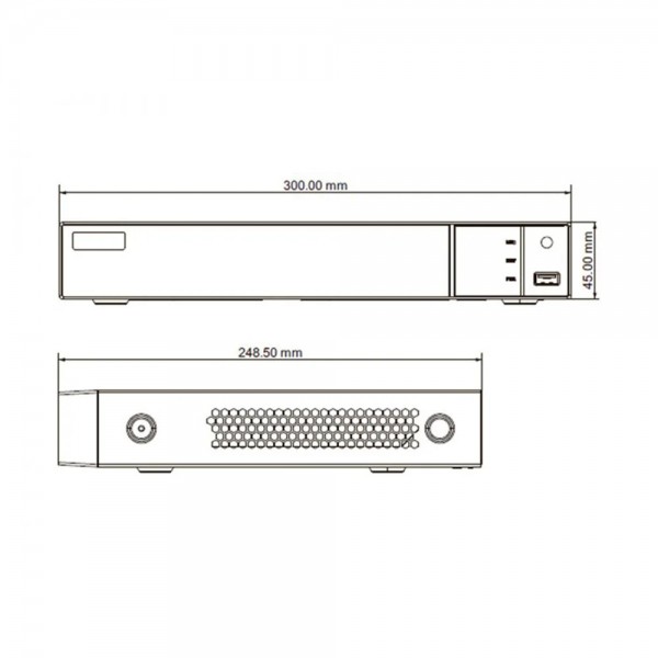 IP-відеореєстратор 8-канальний 8Mp TVT TD-308B1 для тепловізійних камер