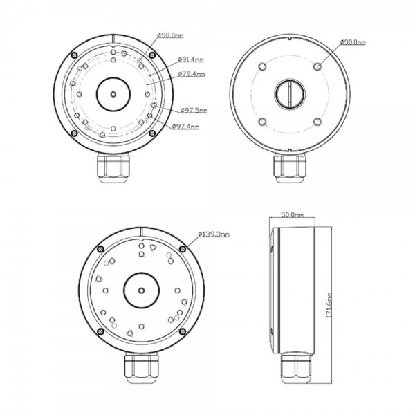 Коробка розподільна TVT TD-YXH0302