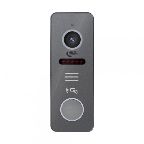 Відеопанель Light Vision RIO FHD(RF) Grey зі зчитувачем Mifare