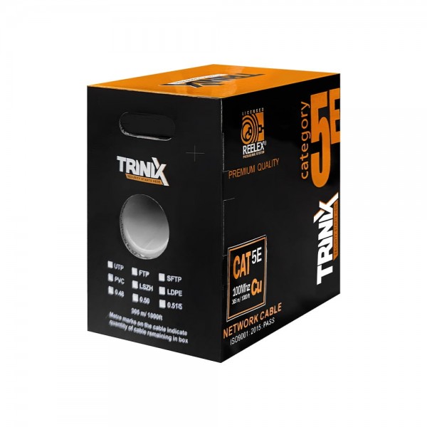 Кабель вита пара UTP CAT5E CU 0.51mm LDPE Outdoor Trinix 305m