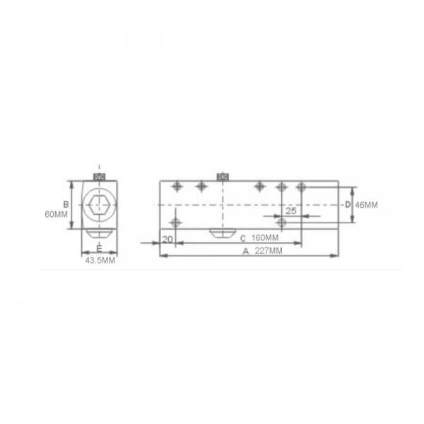 Дверний доводчик Dortec DT-72 Silver