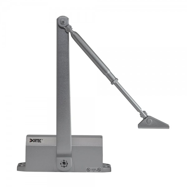Дверний доводчик Dortec DT-63H Silver з фіксацією дверей у відчиненому положенні