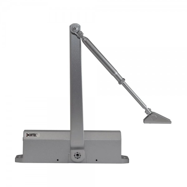 Дверний доводчик Dortec DT-514H Silver з фіксацією дверей у відчиненому положенні