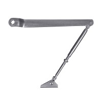 Коліно для доводчиків Dortec DT65ARM Silver з фіксацією дверей у відчиненому положенні