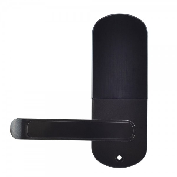 Замок біометричний автономний Trinix TRL-5107BTF Black Right з Bluetooth, зчитувачем відбитків пальців і карт Mifare