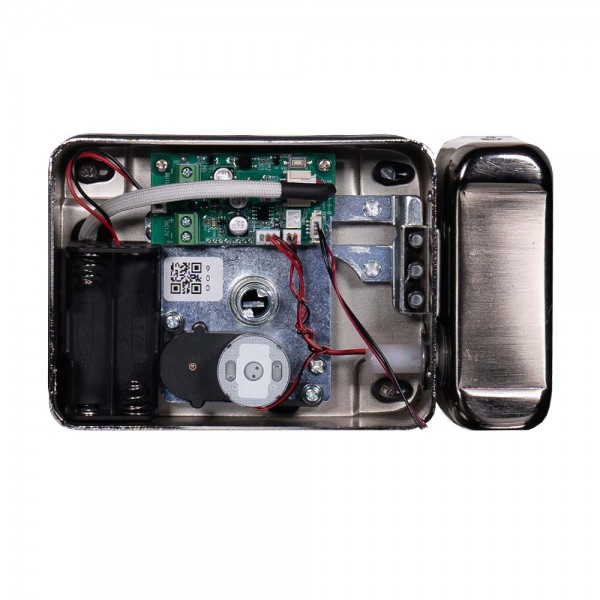 Замок біометричний автономний Trinix TRL-5202BT2FW Black з Bluetooth, зчитувачем відбитків пальців і карт Mifare