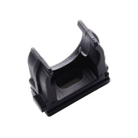 Кліпса для гофри Apro чорна 16 мм (уп. 100 шт.)