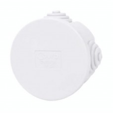 Коробка розподільна з кабельними вводами Courbi сіра Ø65 х 35 мм