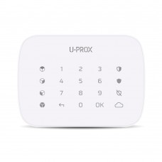 Бездротова сенсорна клавіатура ITV U-Prox Keypad G4 White для керування чотирма охоронними групами