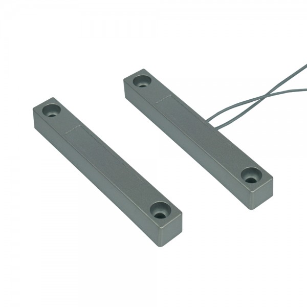 Датчик відчинення магнітоконтактний накладний Trinix СМК 1-1М Silver на металеві поверхні