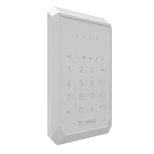 Клавіатура Tiras K-PAD4 White на 4 індикатори зон
