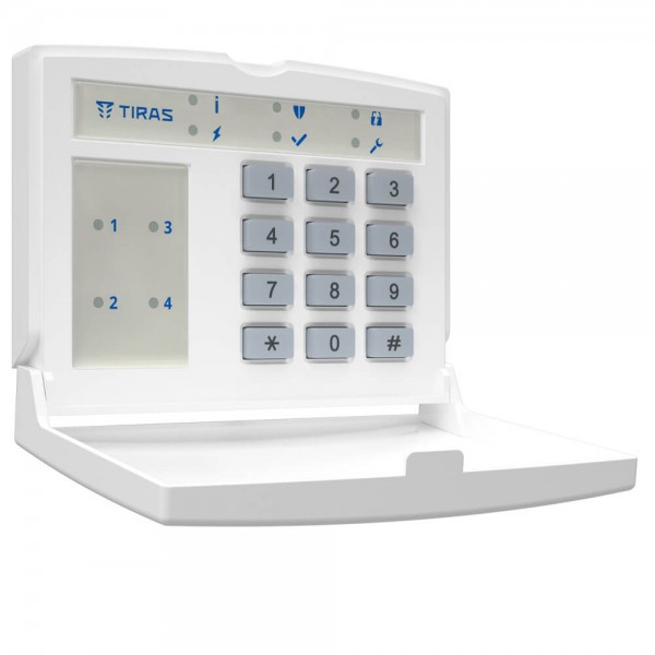 Клавіатура Tiras K-LED4 на 4 індикатори зон