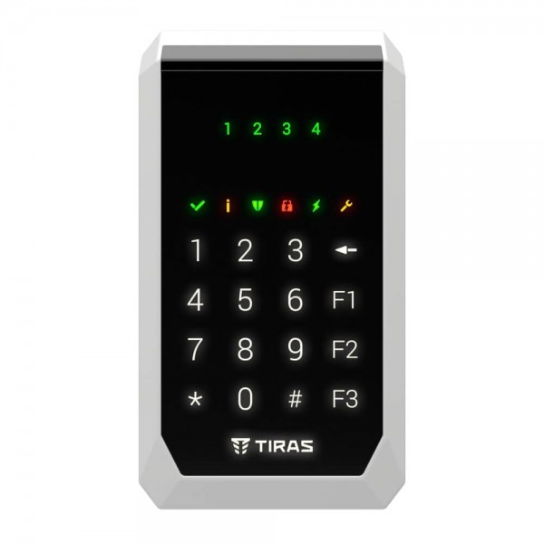 Клавіатура Tiras K-PAD4 Black на 4 індикатори зон