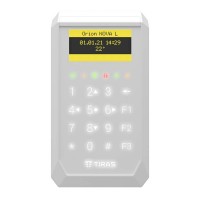 Клавіатура Tiras K-PAD OLED+ White з OLED-дисплеєм та вбудованим зчитувачем NFC/Mifare