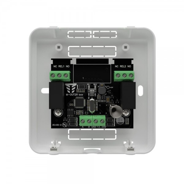 Виносний модуль розширення на 2 релейні виходи Tiras M-OUT2R box