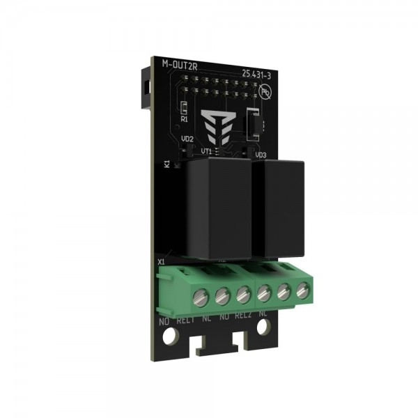 Модуль розширення на 2 релейні виходи Tiras M-OUT2R 