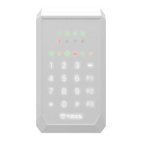 Клавіатура Tiras K-PAD8 White на 8 індикаторів зон