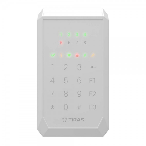 Клавіатура Tiras K-PAD8 White на 8 індикаторів зон
