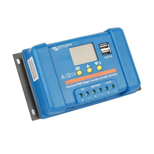 PWM-контролер заряду сонячних панелей Victron Energy BlueSolar PWM-LCDandUSB 12/24V-20A