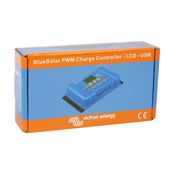 PWM-контролер заряду сонячних панелей Victron Energy BlueSolar PWM-LCDandUSB 12/24V-20A
