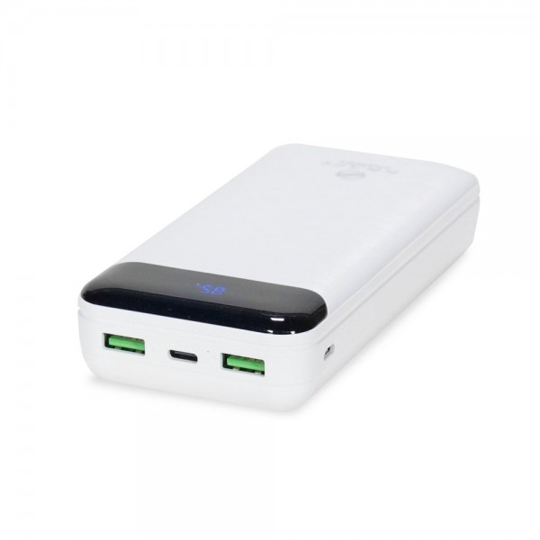 Повербанк 20000 mAh Power Bank Kraft KPB-2020FC White 22.5W QC3.0