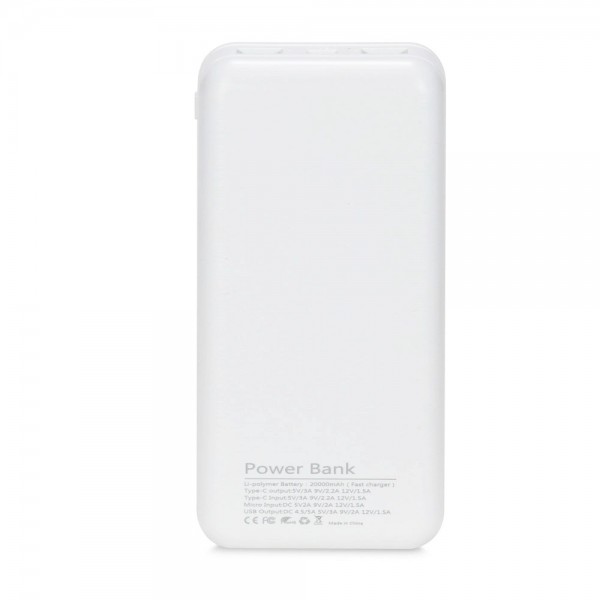 Повербанк 20000 mAh Power Bank Kraft KPB-2020FC White 22.5W QC3.0