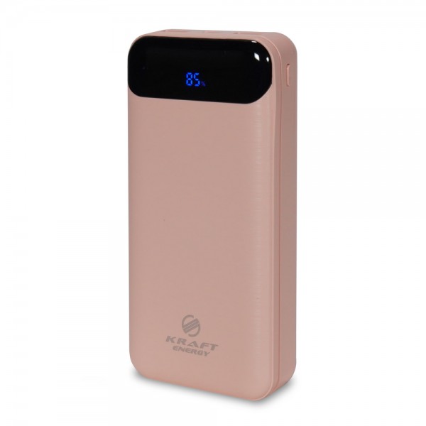 Повербанк 20000 mAh Power Bank Kraft KPB-2020FC Pink 22.5W QC3.0
