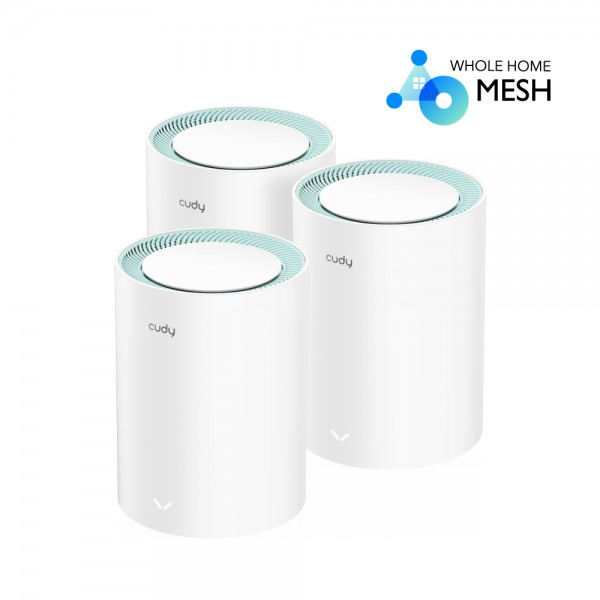 Маршрутизатор WiFi Mesh-система WiFi 5 Cudy M1300 (3-Pack) 3 штуки дводіапазонні гігабітні AC1200