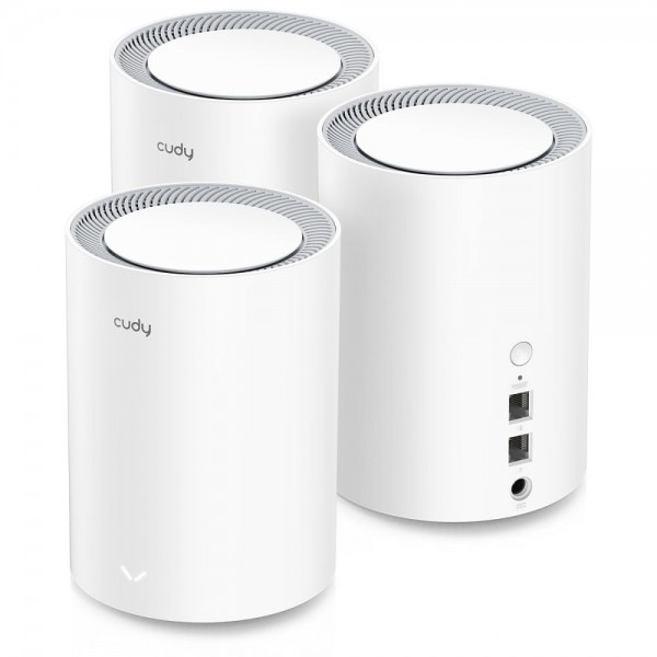Маршрутизатор WiFi Mesh-система WiFi 6 Cudy M1800 (3-Pack) 3 штуки дводіапазонні гігабітні AX1800