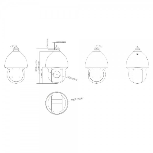 IP PTZ-відеокамера 4Mp TVT TD-8543IE3N(PE/40M/AR36) 4.5-180mm 40x