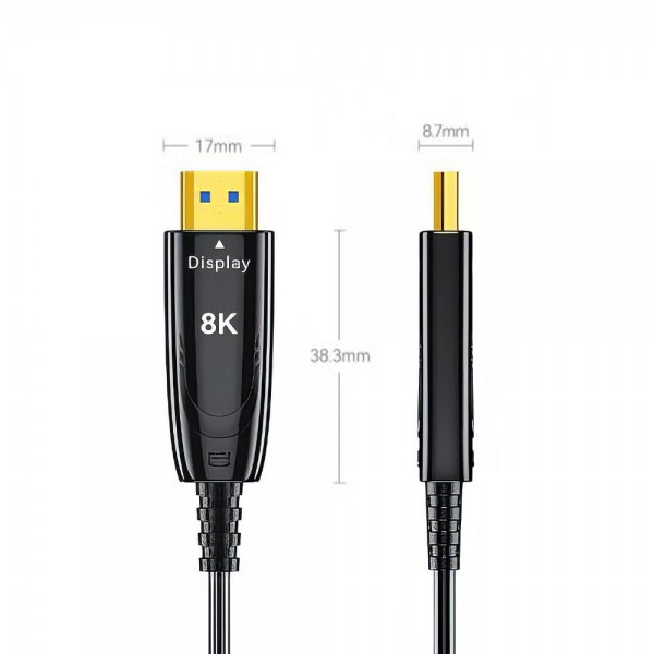 Кабель оптичний HDMI 2.1 30m Dtech DT-HOF8030