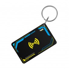 Ключ-брелок EM-Marine+Mifare Trinix Proximity-key EM+MF epoxy прямокутний 30*50 мм жовто-блакитний