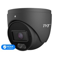 IP-відеокамера 4Mp TVT TD-9544S4-C(D/PE/AW2) Black 2.8mm, ІЧ+LED-підсвічування, з мікрофоном
