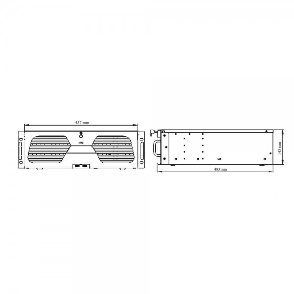 IP-відеореєстратор 128-канальний 16Mp TVT TD-33128H16-A3H-B