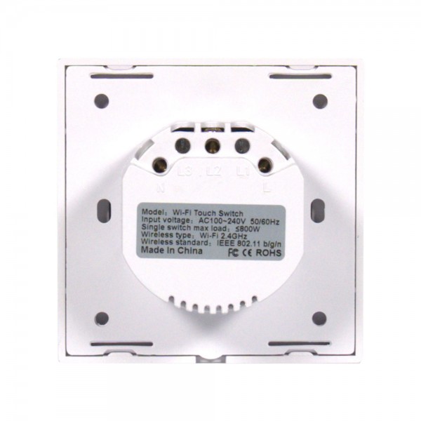 Розумний вимикач світла одинарний з WiFi Trinix TRX-LS01(WiFi)