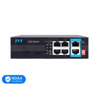 PoE-комутатор 6-портовий TVT TD-B2204S1-PEU з 4 портами PoE