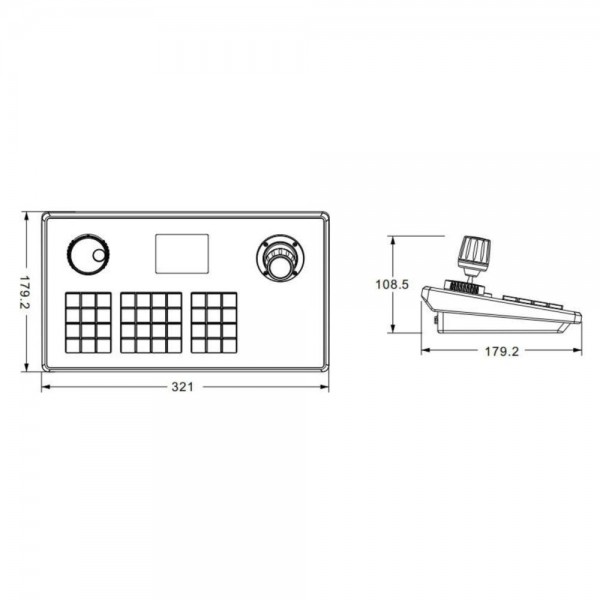 Пульт керування Speed Dome/PTZ-камерами TVT TD-K12