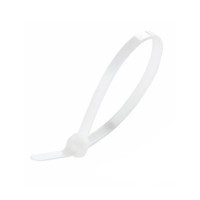 Стяжка кабельна пластикова Apro 4x200 біла (100 шт.)