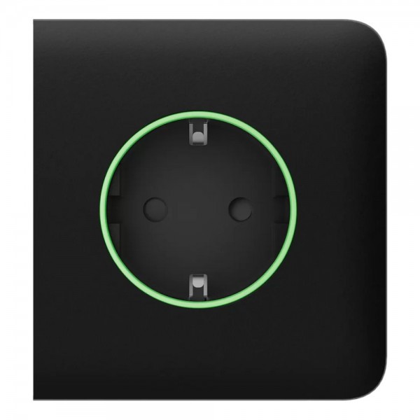 Фронтальна панель Ajax SideCover (smart) [type F] [55] ASP black/чорна для розумної розетки Outlet (type F)
