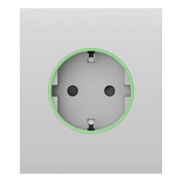 Фронтальна панель Ajax CenterCover (smart) [type F] [55] ASP white/біла для розумної розетки Outlet (type F)