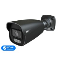 IP-відеокамера 4Mp TVT TD-9442S4-C(D/PE/AW3) Black 2.8mm, ІЧ+LED-підсвічування, з мікрофоном