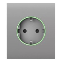 Фронтальна панель Ajax CenterCover (smart) [type F] [55] ASP fog/димна для розумної розетки Outlet (type F)